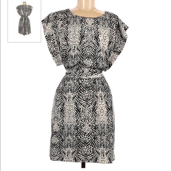Eliza J Animal Skin Print Dress Sz 4